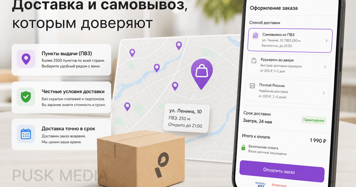 Доставка и ПВЗ: как оформить условия на сайте, чтобы снизить тревожность покупателя